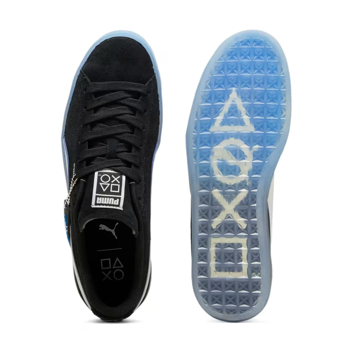 Orthopedic Friendly Design passionate runners   Playstation Suede 'Black Glacial Gray'