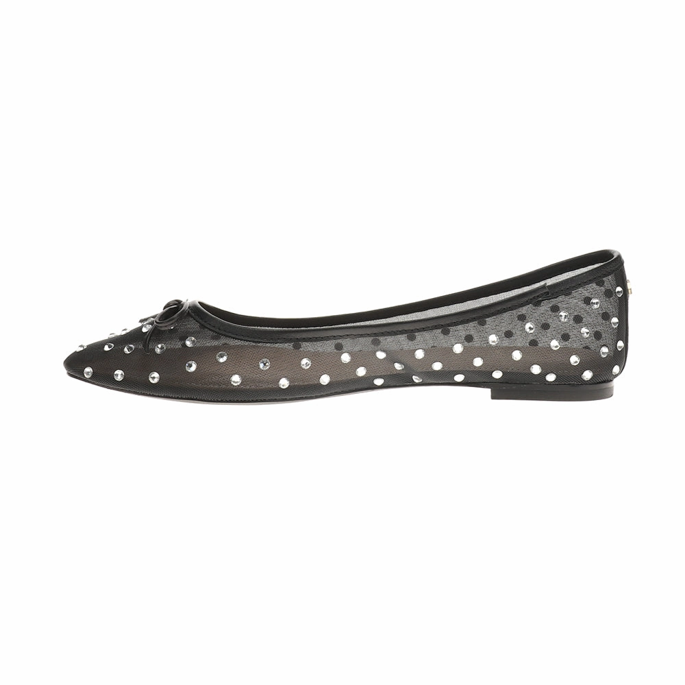 Elegant Comfort Sadie Rhinestone Ballet Flats