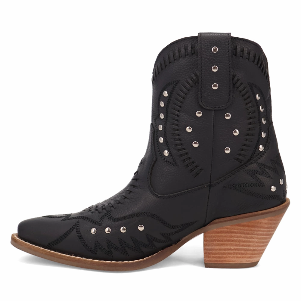 Slip Resistant Daily Walks Insulated Snowy Path Precious Embroidered Studded Snip Toe Cowboy Booties
