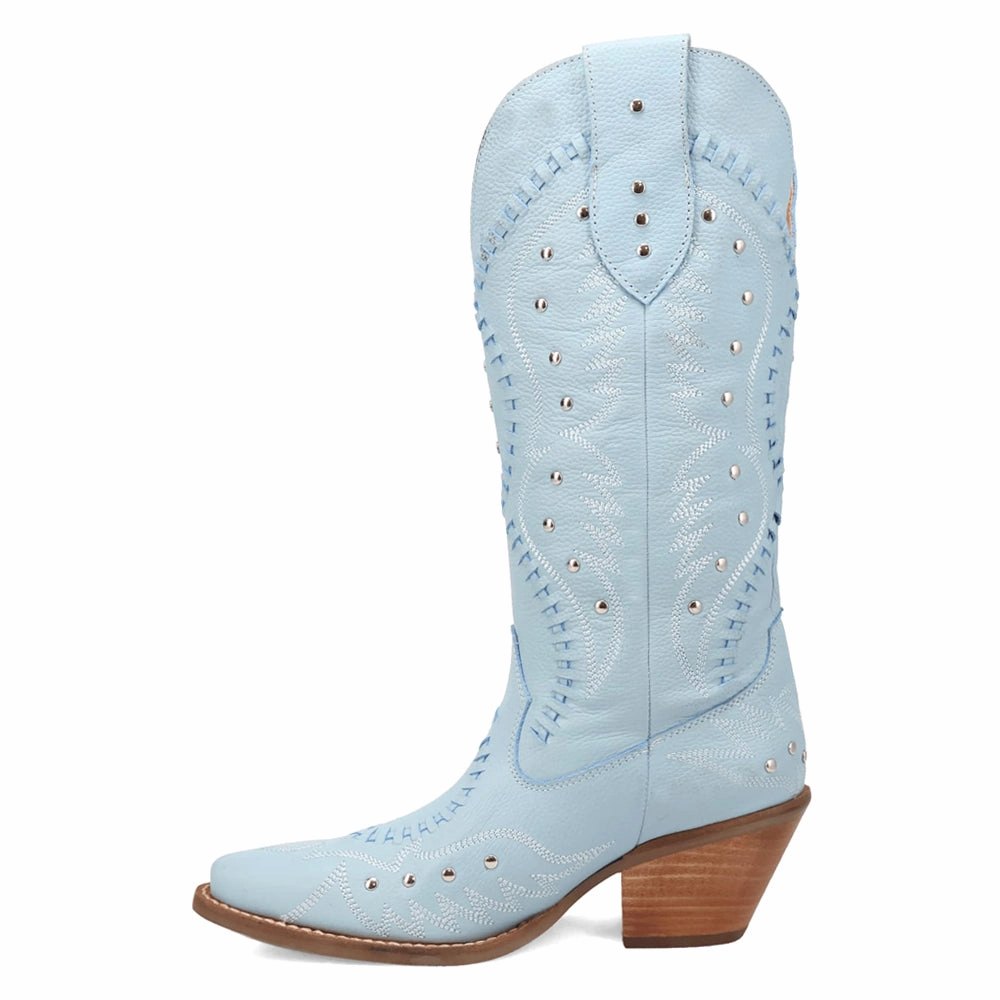 Pretty N' Pink Embroidered Studded Snip Toe Pull On Cowboy Boots Low Profile Night Travel