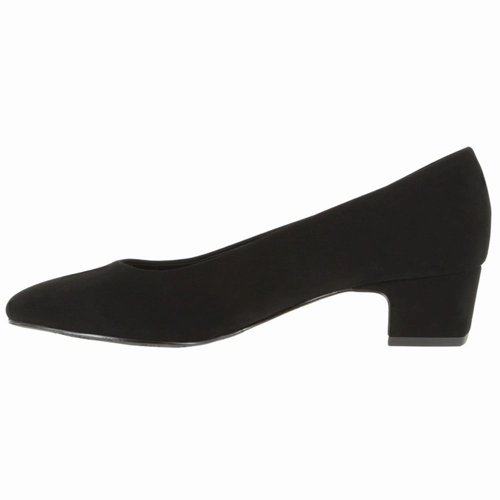 Office Classic Prim Round Toe Block Heel Pumps