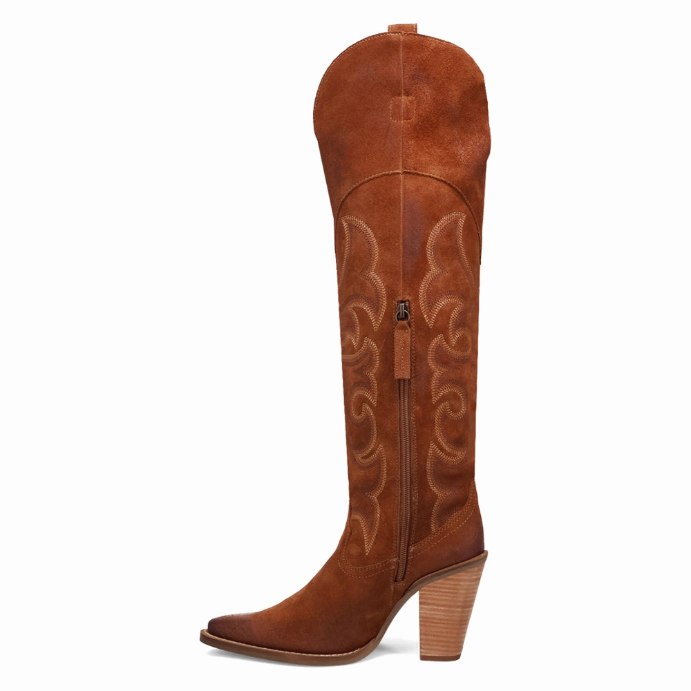 Primadonna Embroidered Snip Toe Zippered Cowboy Boots Hard Ground Travel Companion