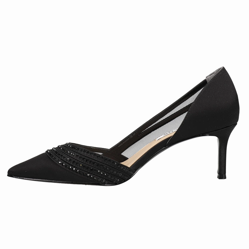 Day Shade Noreen Rhinestone Pointed Toe Evening Pumps