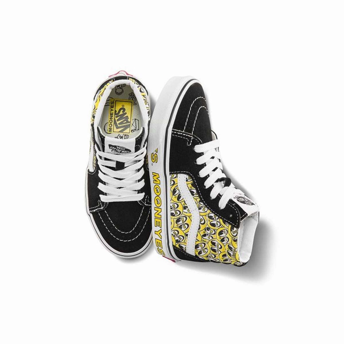 Shock Diffusion Layer   Mooneyes Kid's SK8-Hi 'Black Yellow'