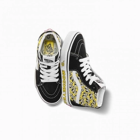 Shock Diffusion Layer   Mooneyes Kid's SK8-Hi 'Black Yellow'