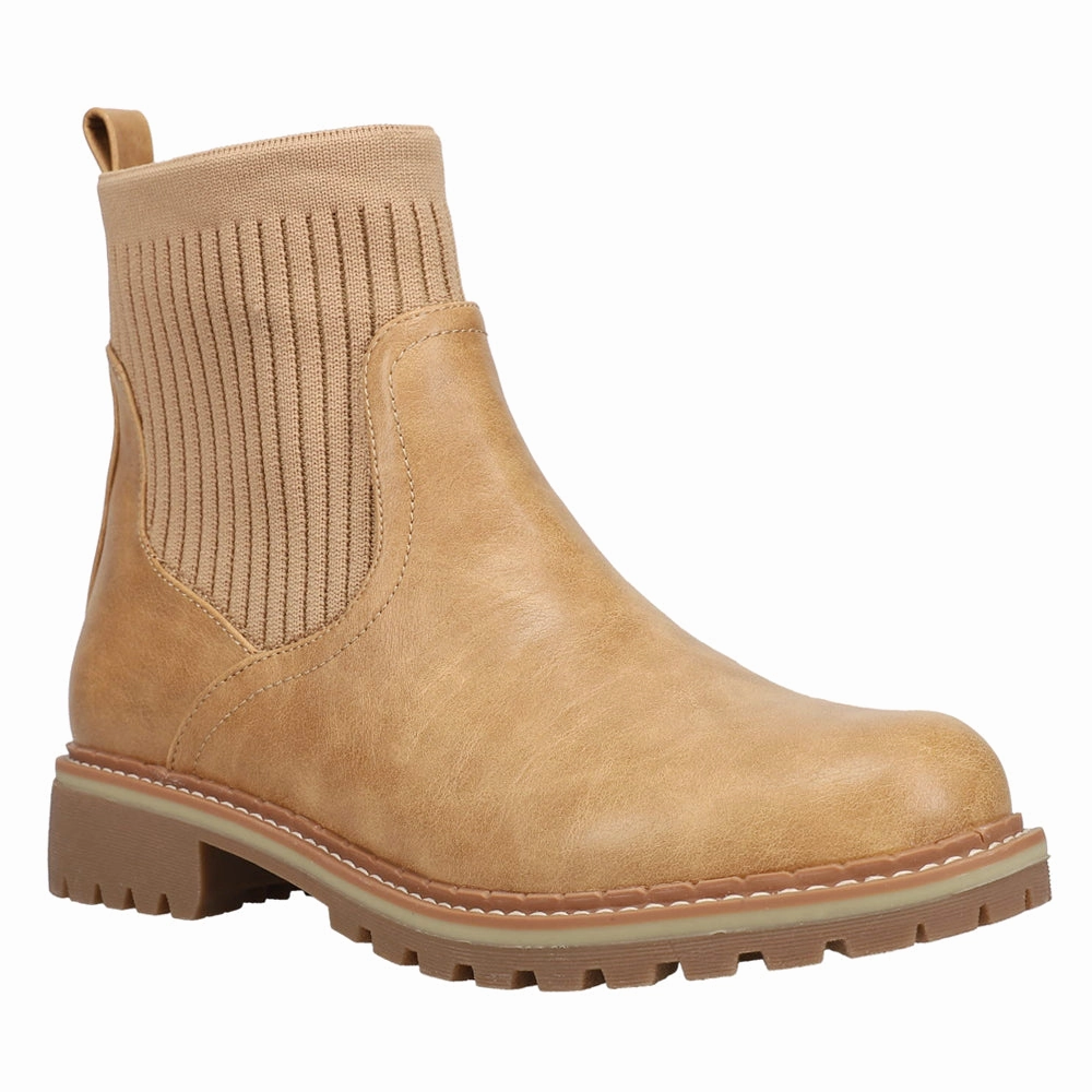 Wool blend Cabin Fever Round Toe Chelsea Pull On Boots