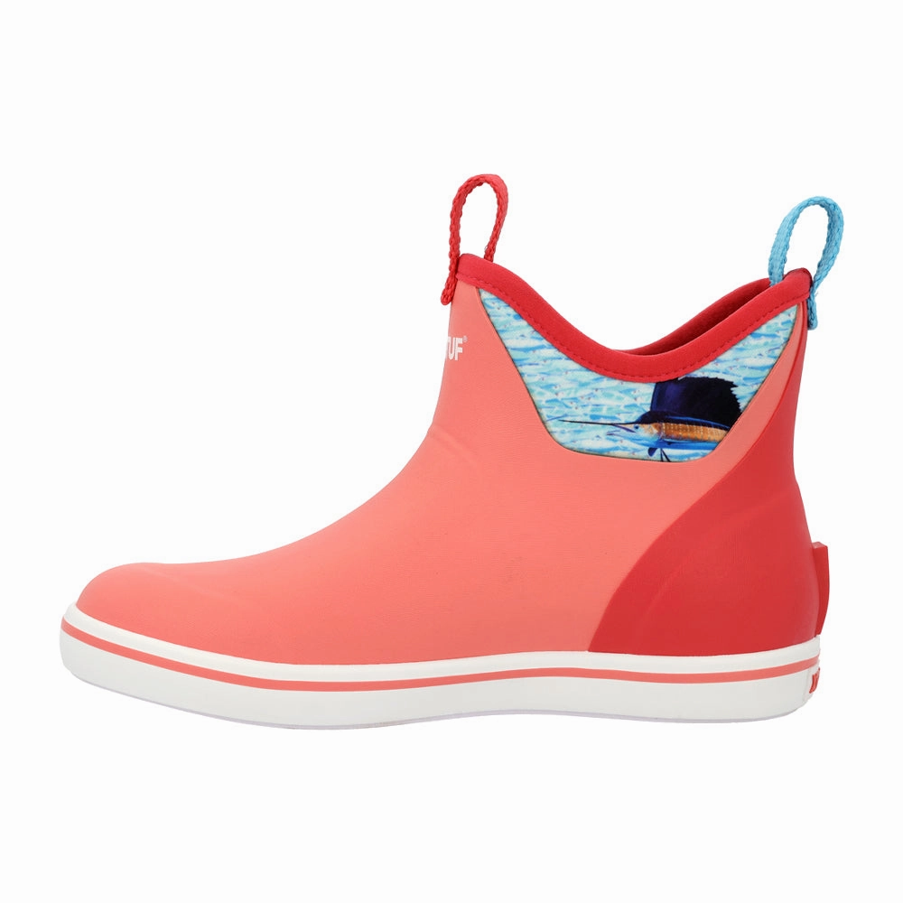 Ankle Deck Round Toe Pull On Boots Casual Footwear