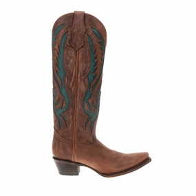 Ranch Wear Tough Build Embroidered Tooled Inlay Snip Toe Cowboy Boots