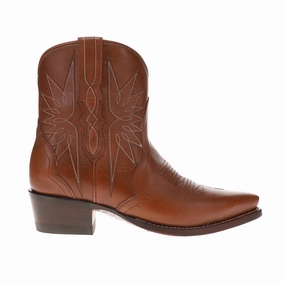 The Lynn Snip Toe Cowboy Booties Stain Resistant Finish