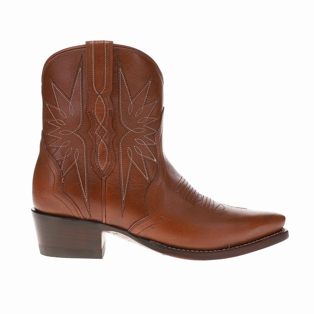 The Lynn Snip Toe Cowboy Booties Stain Resistant Finish