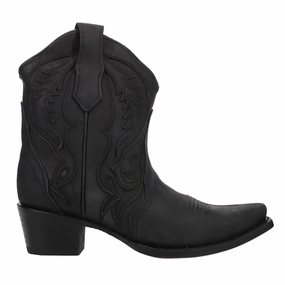 Extreme Durability Embroidered And Inlay Snip Toe Cowboy Booties