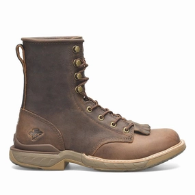 All-around comfort Chunky Raid 8 inch Lace Up Oil Resistant Soft Toe Work Boots