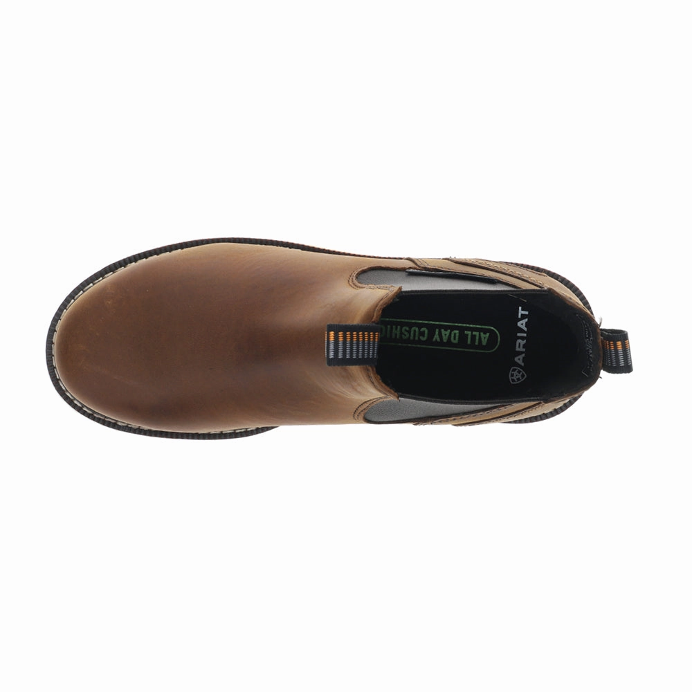 Rebar 6 Inch Waterproof Composite Toe Work Boots Secure Fastening Mechanism