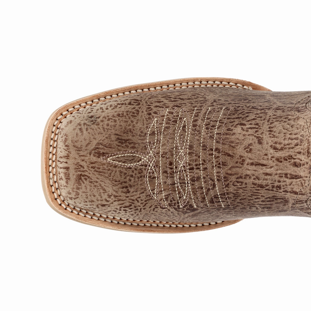 Traction Rebel Pro Lite Rustic Embroidered Square Toe Cowboy Boots