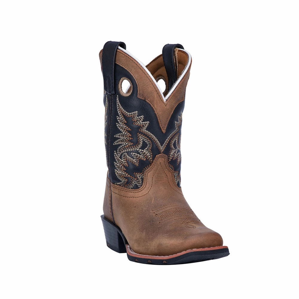 Breathable Cold Climate Dynamic Flex Zones Rascal Embroidered Square Toe Cowboy Boots (Big Kid)