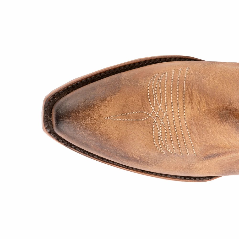 Molly Embroidered Snip Toe Zippered Cowboy Booties Padded Interior Comfort Seeker