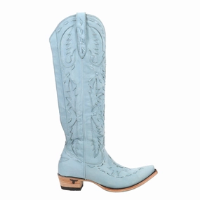 Protective Finish Hiking Trails Heavy Duty Support Reverie Knee High Corset Embroidered Tooled Inlay Snip Toe Cowboy Boot