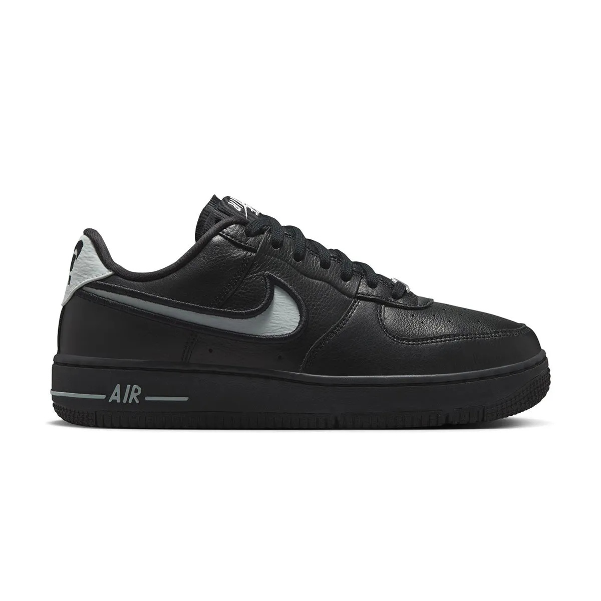 Smooth zipper closure Wmns Air Force 1 Dance 'Black Metallic Silver'