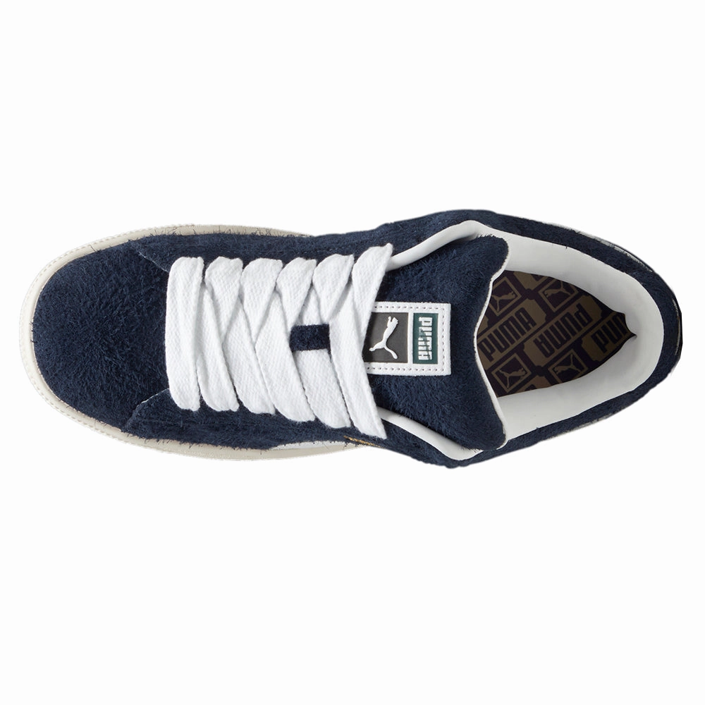 Compression Molded Suede XL Hairy Lace Up Sneakers