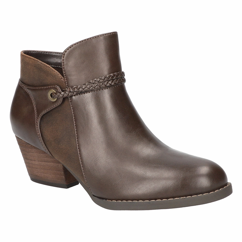 Seamless Comfort All Day Worker ShockAbsorbing Audrina Round Toe Zippered Booties