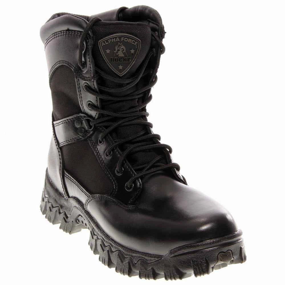Alpha Force 8 Inch Waterproof Soft Toe Work Boots cyclists' efficiency Slip-resistant ease