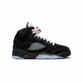 Kids Air Jordan 5 Retro OG 'Black Metallic Reimagined' Secure Fastening Mechanism Lightweight Build