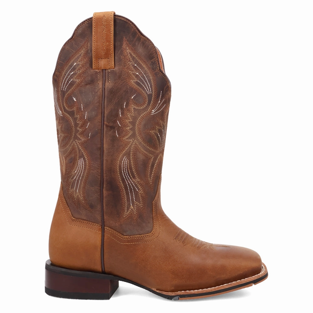 Desert Wear Breath Flow Jillian Embroidered Square Toe Pull On Cowboy Boots