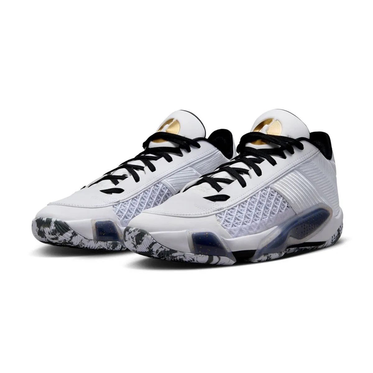 Air Jordan XXXVIII Low PF 'White Black' Easy performance