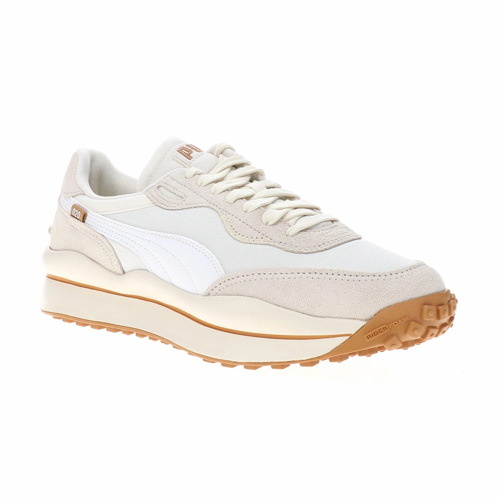 Style Rider Play On Suede Lace Up Sneakers Flex Grooves Design