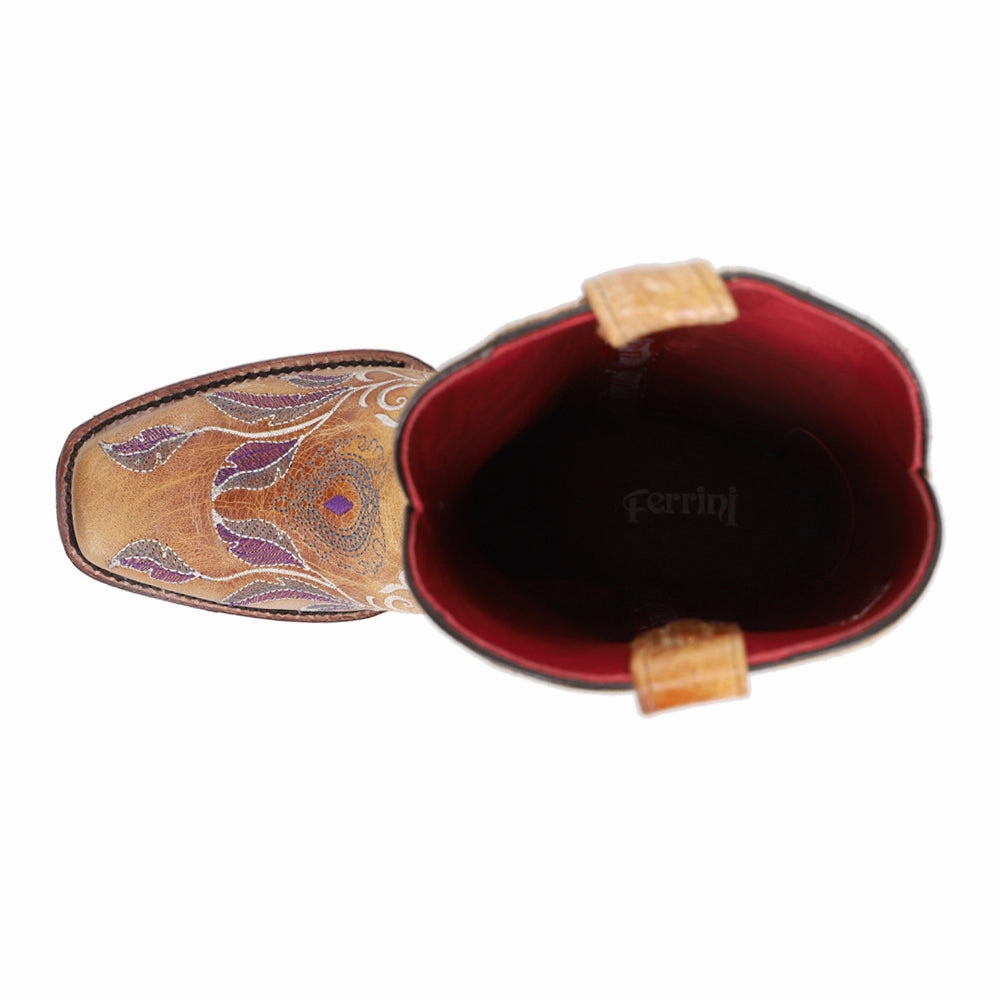 Quiet Chic Durable Fit Dreamer Embroidered Narrow Square Toe Cowboy Boots