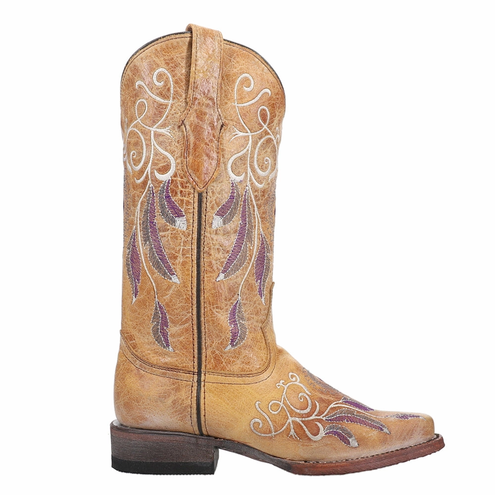 All Weather Rural Traveler Dreamer Embroidered Narrow Square Toe Cowboy Boots