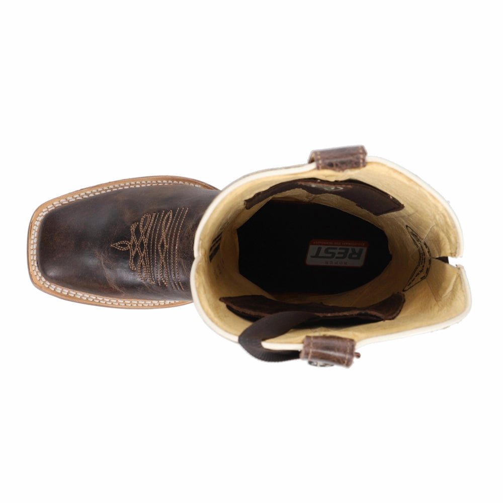 Low Profile Ride 'em Cowgirl CCS Embroidered Square Toe Cowboy Boots