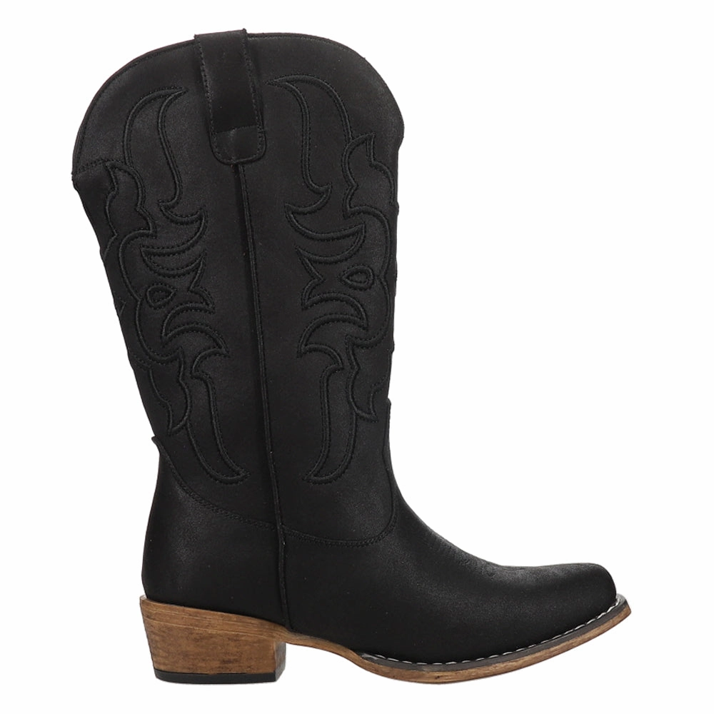 Riley Flextra Cord Embroidered Snip Toe Cowboy Boots Seamless Feel