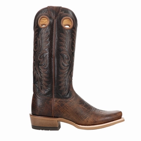Ringer Embroidered Square Toe Pull On Cowboy Boots custom-fit