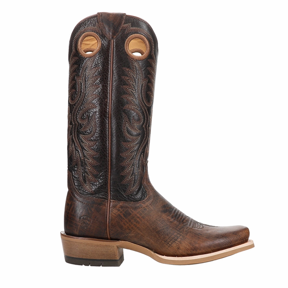 Ringer Embroidered Square Toe Pull On Cowboy Boots custom-fit