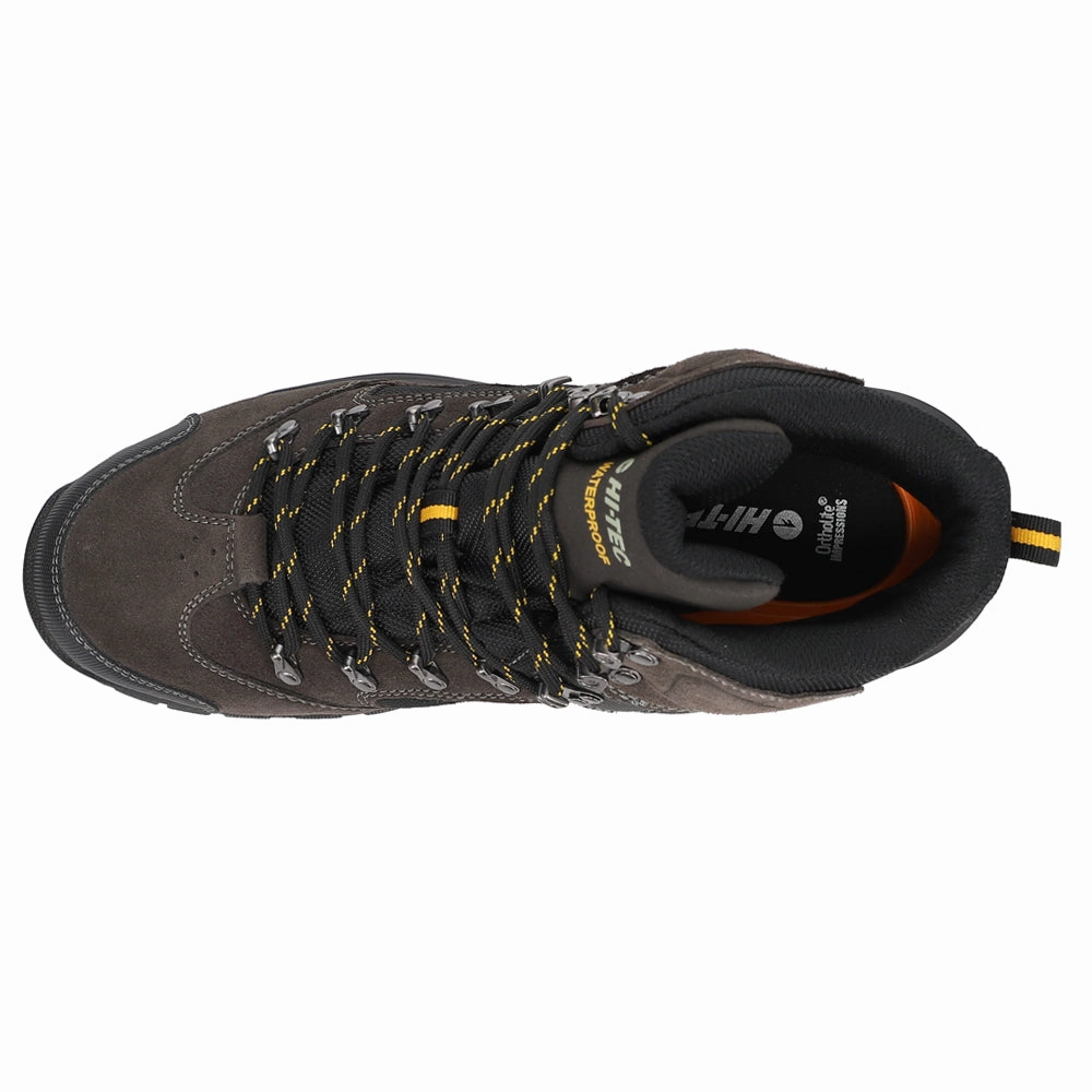 Rock Mid WP Lace Up Hiking Boots Flex Groove Design Ergonomic Contouring