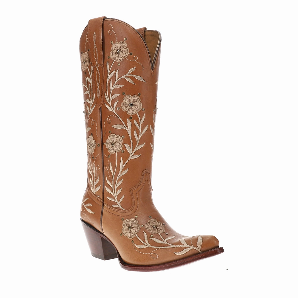 Fashion Utility Romance Floral Embroidered Pointed Toe Cowboy Boots