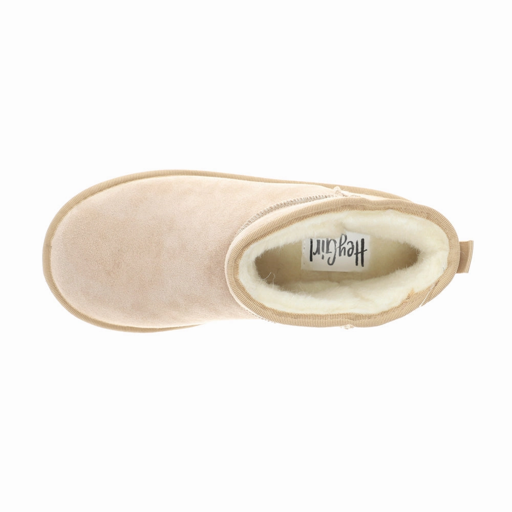 Room Service Round Toe Pull On Platform Booties Dry Guard