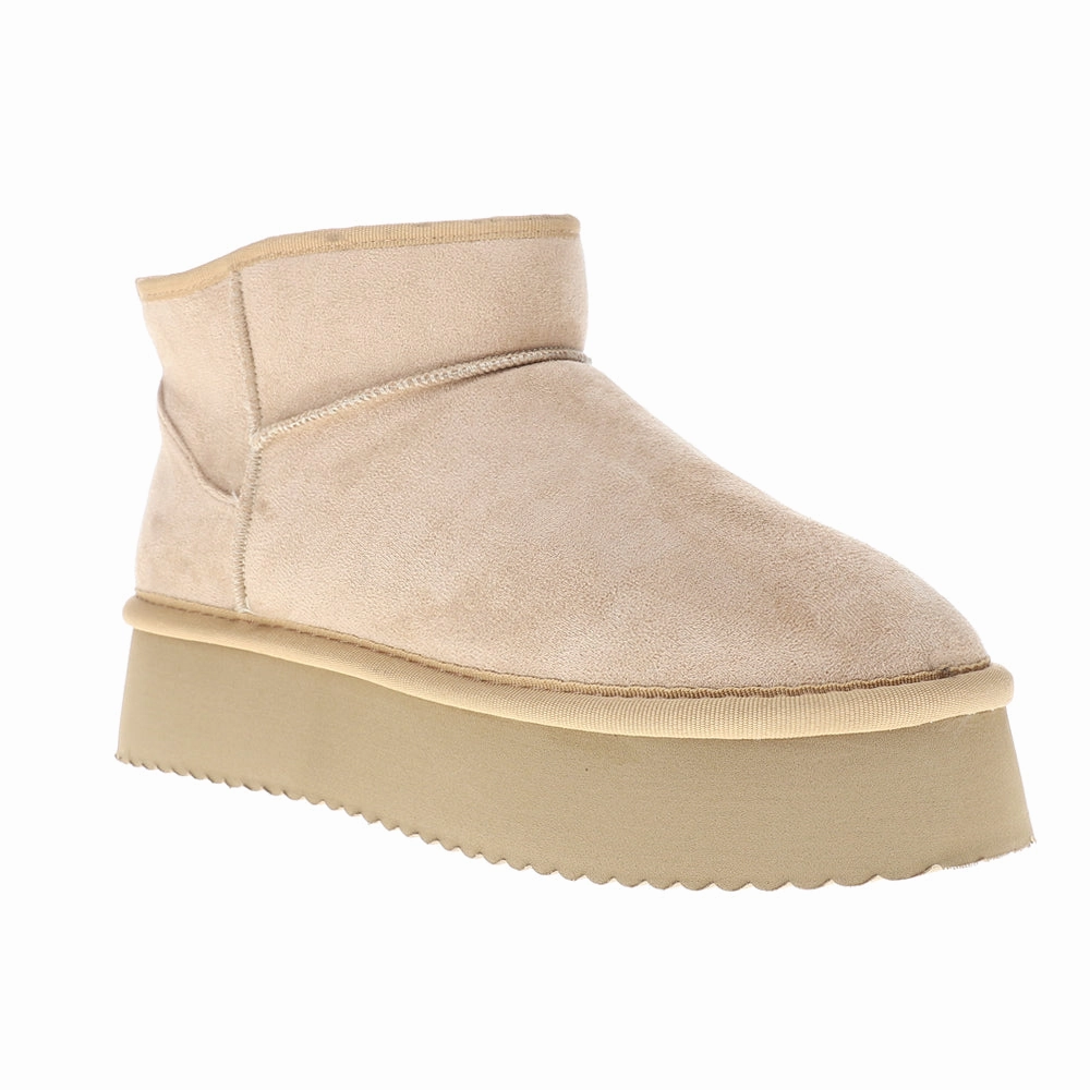 Room Service Round Toe Pull On Platform Booties Inner Glow