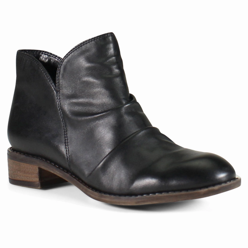 Rose Mera Round Toe Zippered Booties Soft Touch