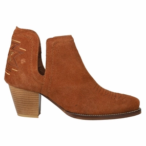 Rowdy Aztec Southwest Embroidered Round Toe Cowboy Booties Work Day