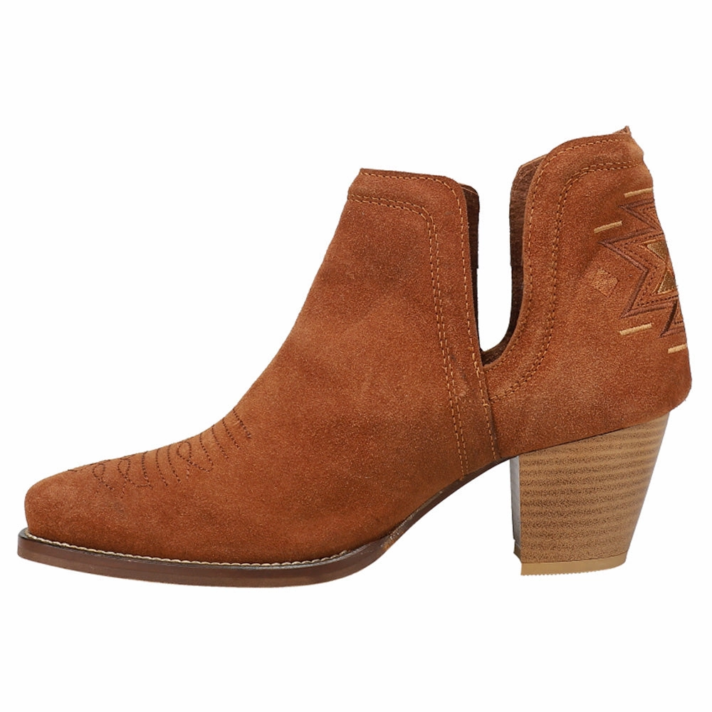 Rowdy Aztec Southwest Embroidered Round Toe Cowboy Booties Daily Ready