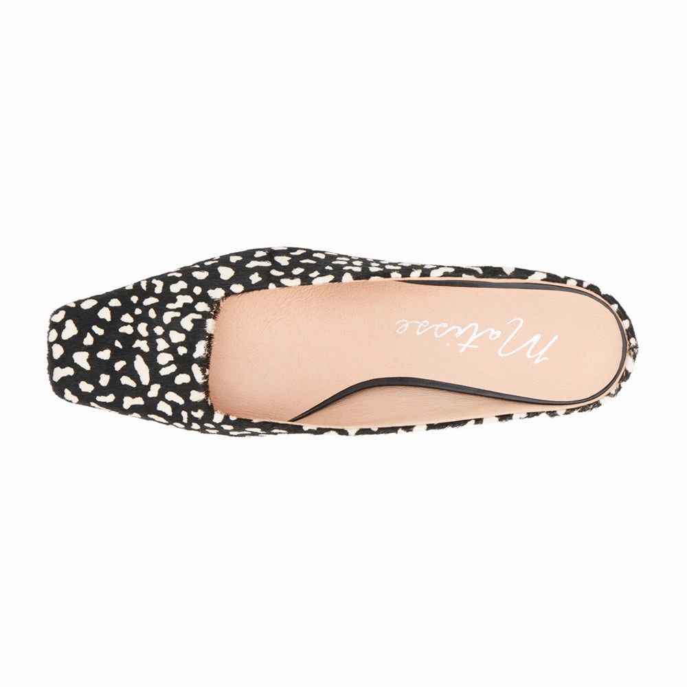 Classy Square Toe Kitten Heel Mules Fashionable Design