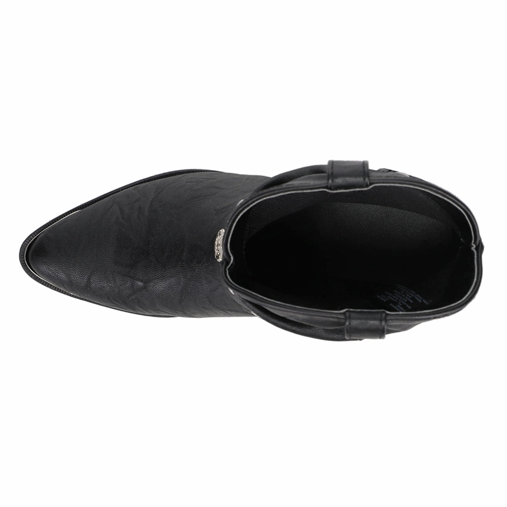 Fiona Pointed Toe Pull On Cowboy Booties Weather Ready