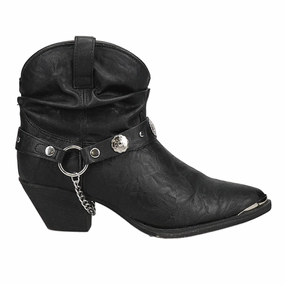 Heel Stabilizer Daily Mission Fiona Pointed Toe Pull On Cowboy Booties