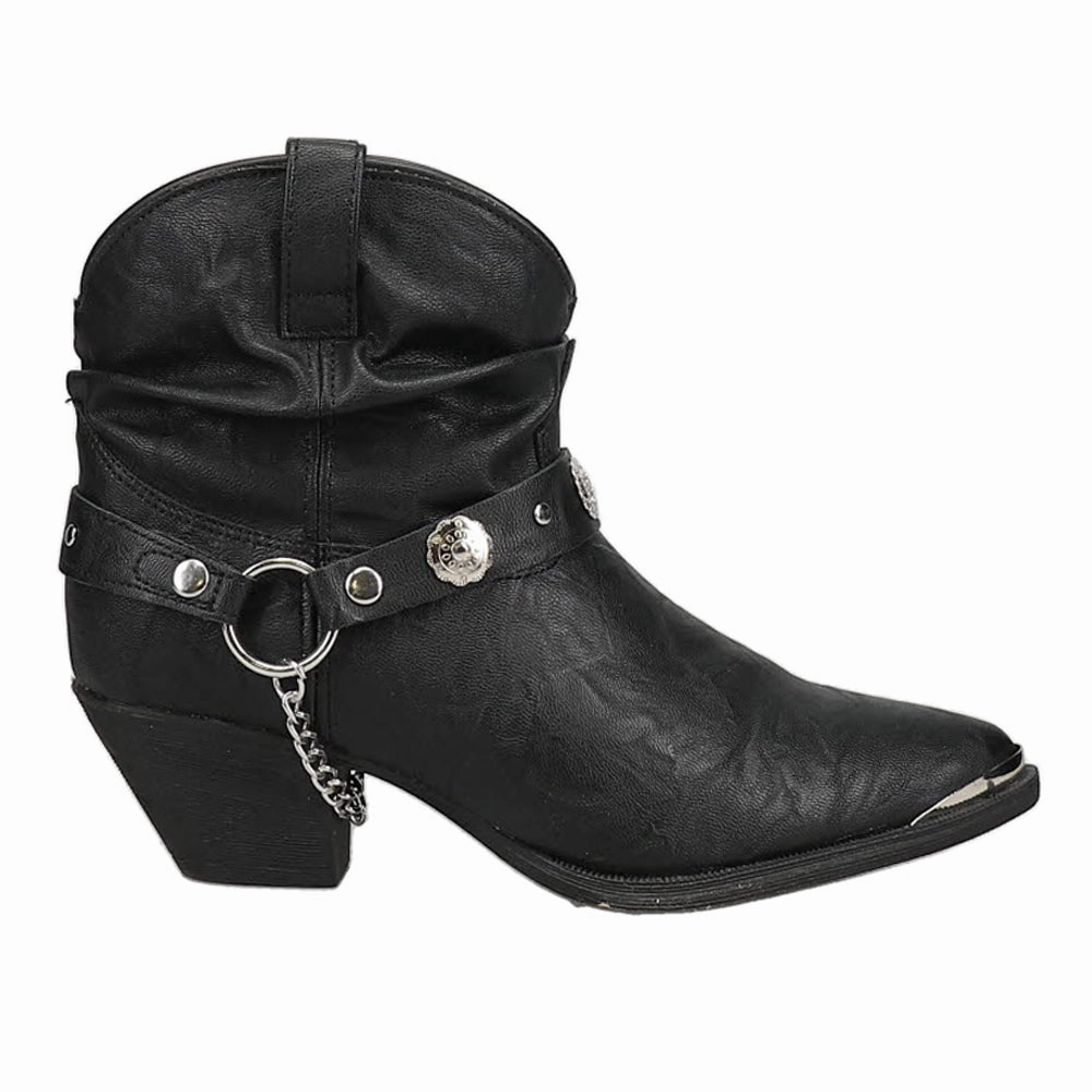 Heel Stabilizer Daily Mission Fiona Pointed Toe Pull On Cowboy Booties