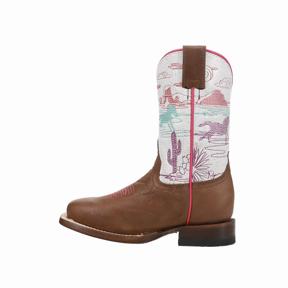 Performance Focus Weekend Fit Running Free Square Toe Cowboy Boots (Little Kid)