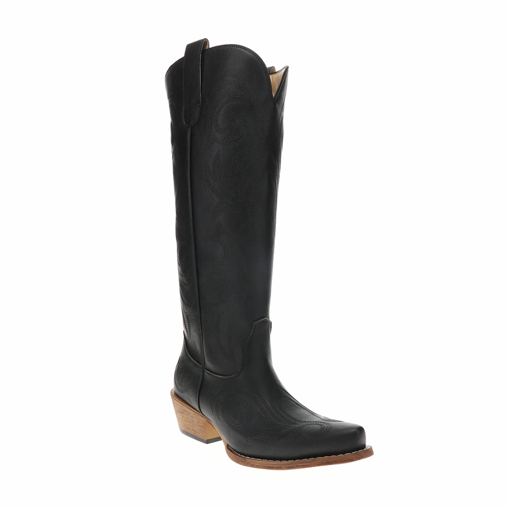 Adventurous Spirit Stable Support Active Nomad Ryder Embroidered Snip Toe Pull On Cowboy Boots