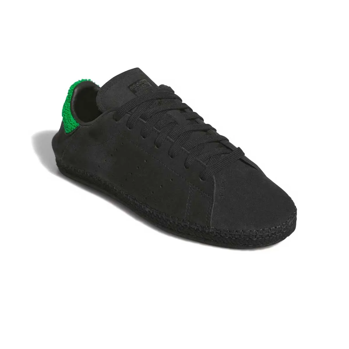 Low Profile Cushioning Eco Friendly Outsole   CLOT Stan Smith Espadrilles 'Core Black Green'