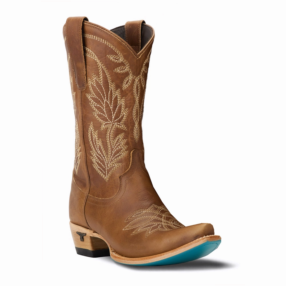 Subtle design Shock Absorbing Urban Traveler Sandaga Embroidered Snip Toe Midi Boot